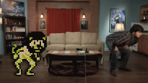 Silly Jontron Dancing With Lion GIF