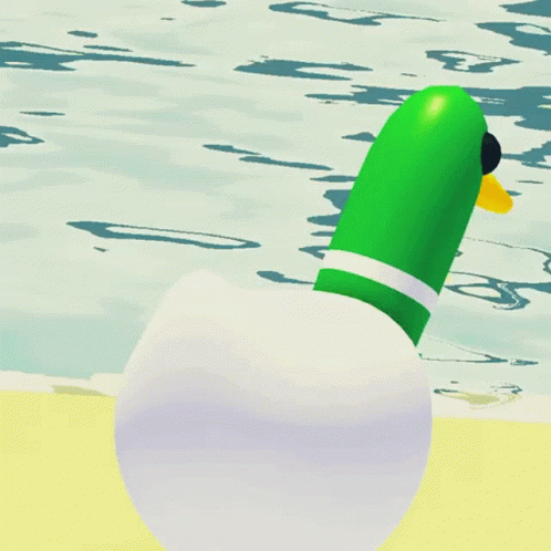 Silly Toy Duck Spinning GIF