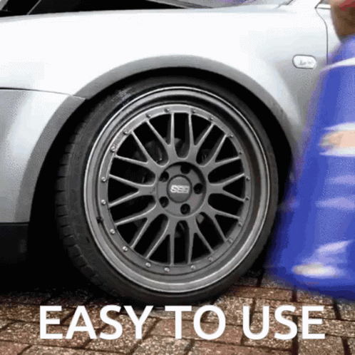 Silver Car With BBS Wheels