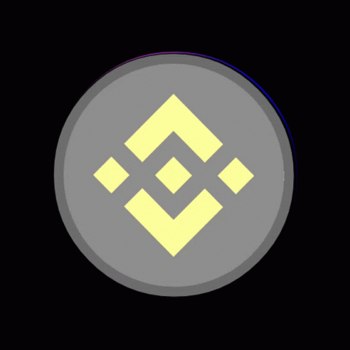 Silver Coin With Yellow Triangle GIF