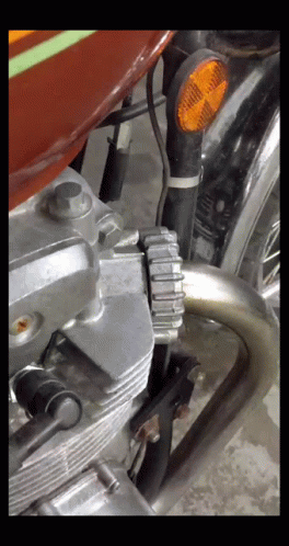 Silver Gray Metallic Engine Smoking GIF