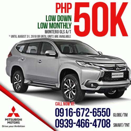 Silver Mitsubishi Montero Sport SUV