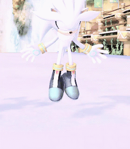 Silver The Hedgehog Floating GIF