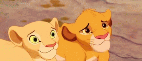 Simba And Nala With A Big Smile GIF