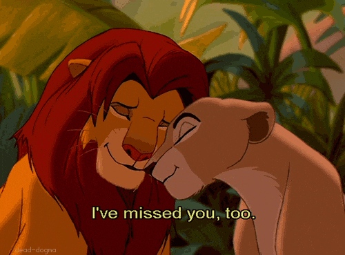 Simba And Nala No I Miss You More GIF