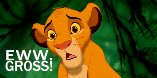 Simba Hilarious Expression Of Disgust GIF