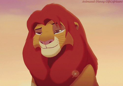Simba Making A Beautiful Smile GIF