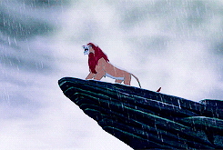 Simba Roaring So Loud While Raining GIF