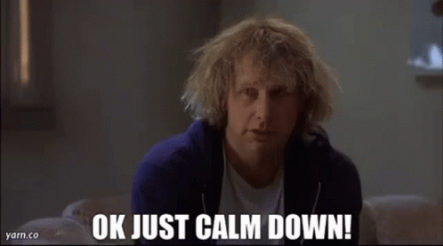 Simmer Down Now Dumb And Dumber Just Calm GIF
