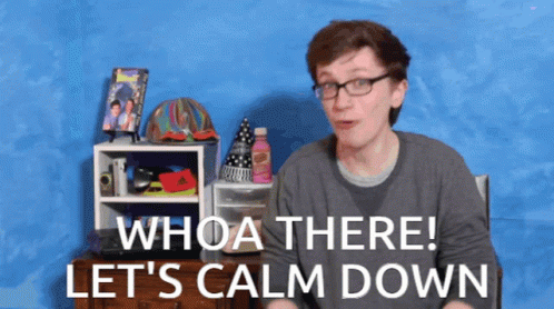 Simmer Down Now Scott Wozniak Whoa There GIF