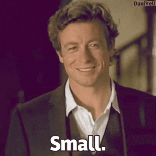 Simon Baker Small Or Tiny Gesture GIF