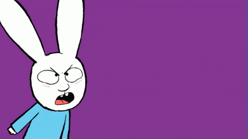 Simon Bunny Animation Never Even GIF