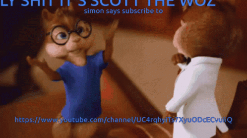 Simon Chipmunks Trying To Make A Point GIF