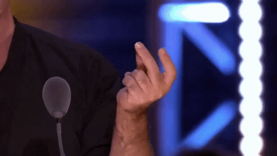 Simon Cowell Finger Snap GIF