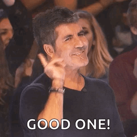 Simon Cowell Good One You Get Me GIF