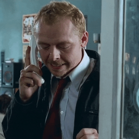 Simon Pegg Doing Phone Call GIF