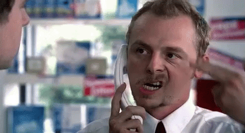 Simon Pegg Headshot GIF