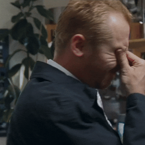 Simon Pegg Shaun Of The Dead In Despair GIF