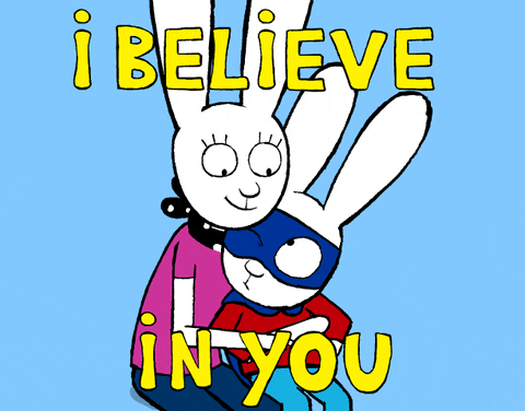Simon Super Rabbit I Believe In You GIF