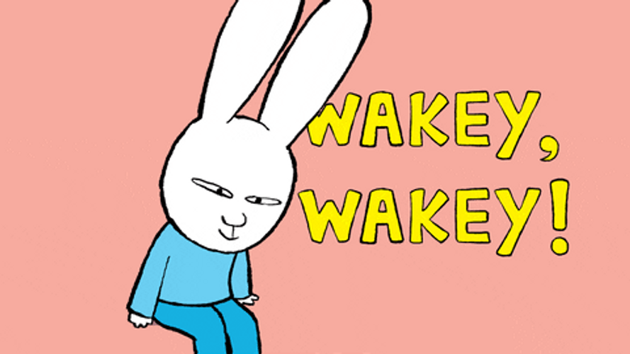 Simon Super Rabbit Just Woke Up Good Morning Honey GIF