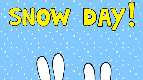 Simon The Rabbit Snow Day GIF