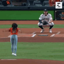 Simone Biles Back Flip Baseball Team Usa GIF