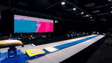 Simone Biles Gymnastics Running Jump Flip Vault GIF