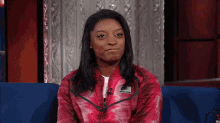 Simone Biles Not Really Thinking Reaction GIF