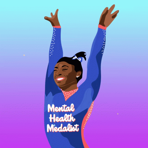 Simone Biles Olympic Athlete Animation GIF