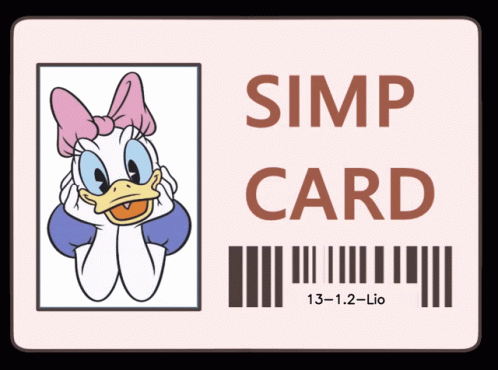 Simp Card Daisy Duck GIF