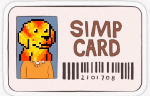 Simp Card Dog GIF