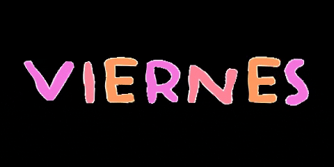 Simple Feliz Viernes Text GIF