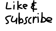 Simple Like And Subscribe Invitation Doodle Face GIF