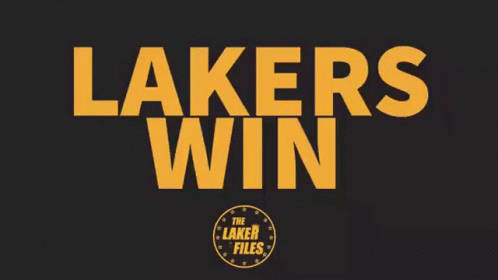 Simple Logo Lakers Win GIF