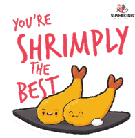 Simply The Best Shrimp Sticker GIF