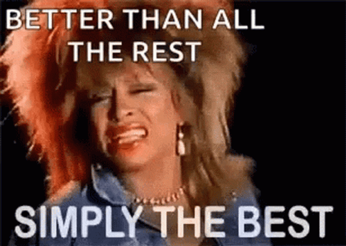 Simply The Best Tina Turner Singing GIF