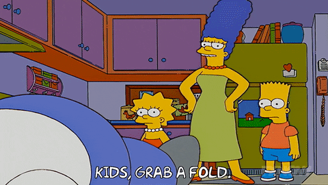 Simpson Family Grab Folded Homer GIF