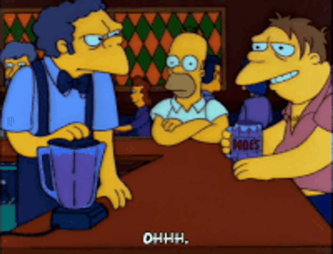 Simpson Listening To Others And Saying Ohhh GIF