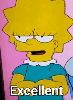 Simpsons Angry Face Saying Excellent