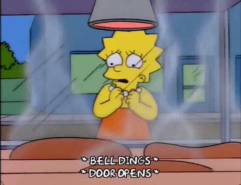 Simpsons Bell Dings Door Opening GIF