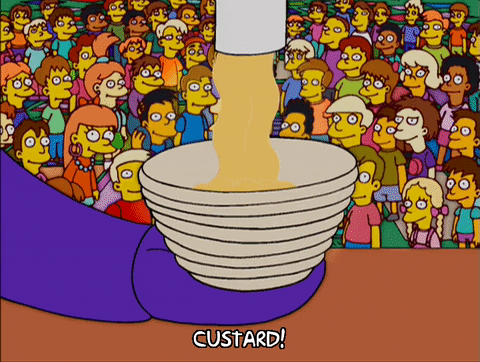 Simpsons Cartoons Custard Pouring GIF