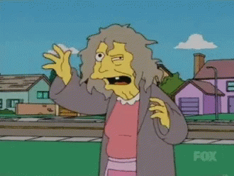 Simpsons Character Standing In Front Of Fox Logo GIF