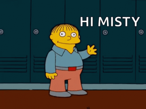 Simpsons Character Standing In Front Of Lockers GIF