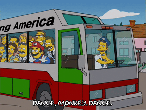 Simpsons Dance Monkey Dancing GIF