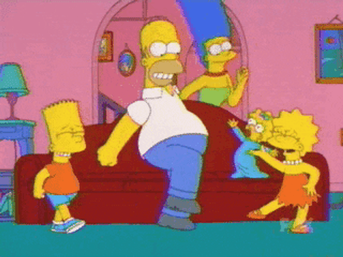 Simpsons Family Dance GIF