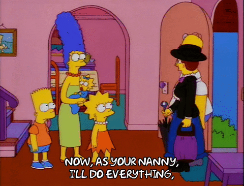Simpsons Family New Nanny GIF