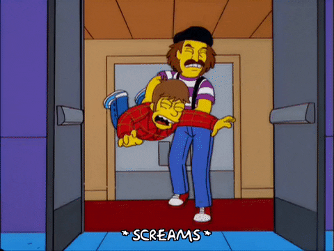Simpsons Father Kicked Out Son GIF