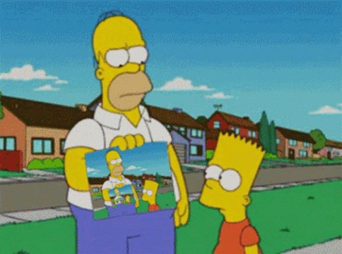 Simpsons Father & Son Pictures GIF