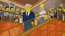 Simpsons Homer With Trump GIF