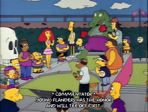 Simpsons John Daly Golf GIF